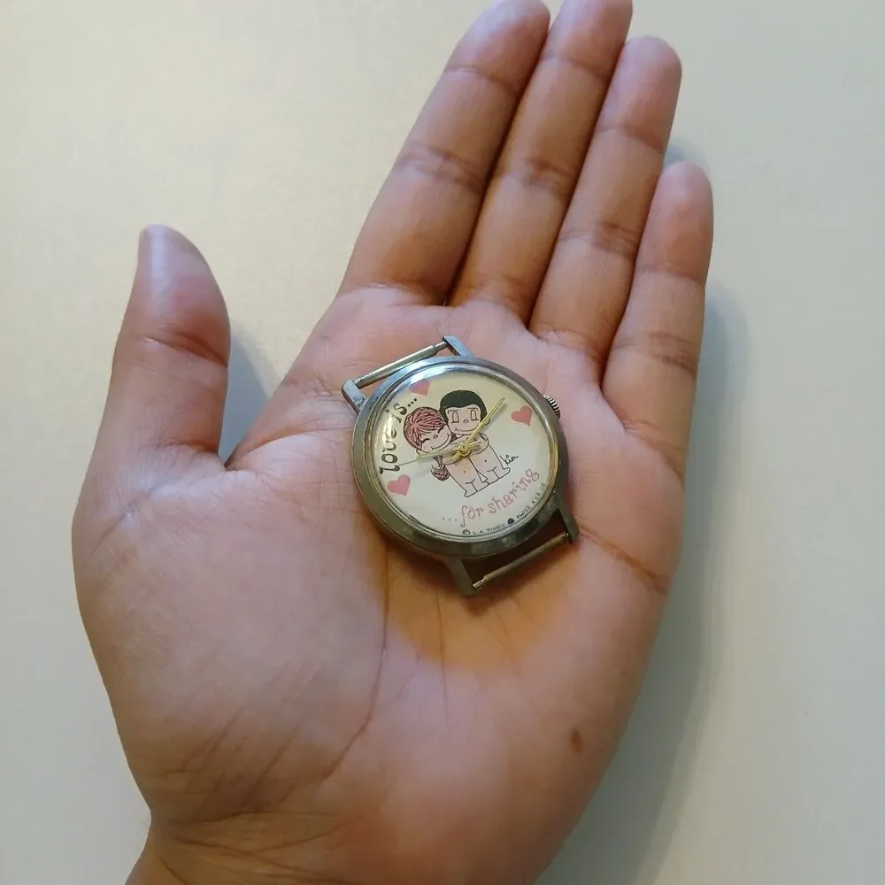 Parts/Repair Vtg 1970s Love Is Watch Kim Casali LA Times Swiss ASA Co Quartz